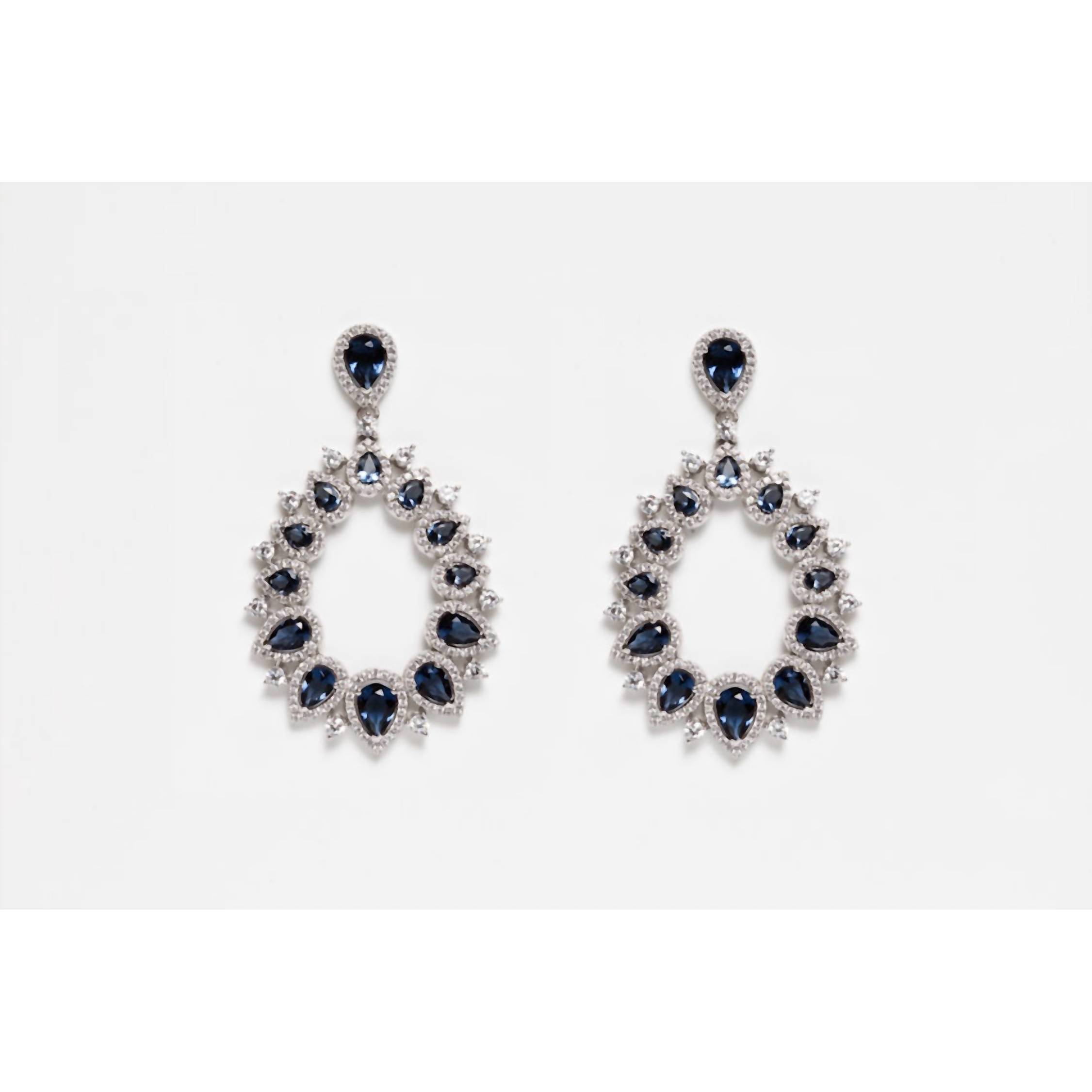New Avenue Chic Women's Statement Teardrop Earrings In Silver